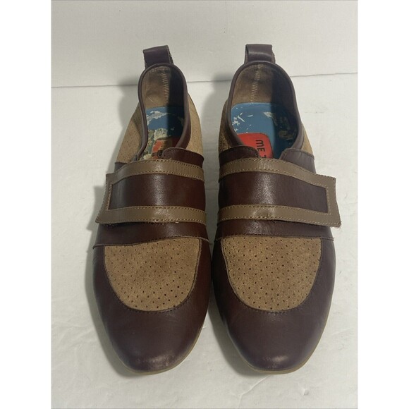 Me Too Ladies Leather Suede Slip On Pointed Toe Shoe Hook And Loop Strap Gel Sol - Picture 2 of 11
